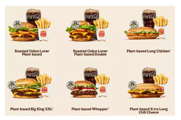 BURGER KING VEGGIE KINGS MENÜ