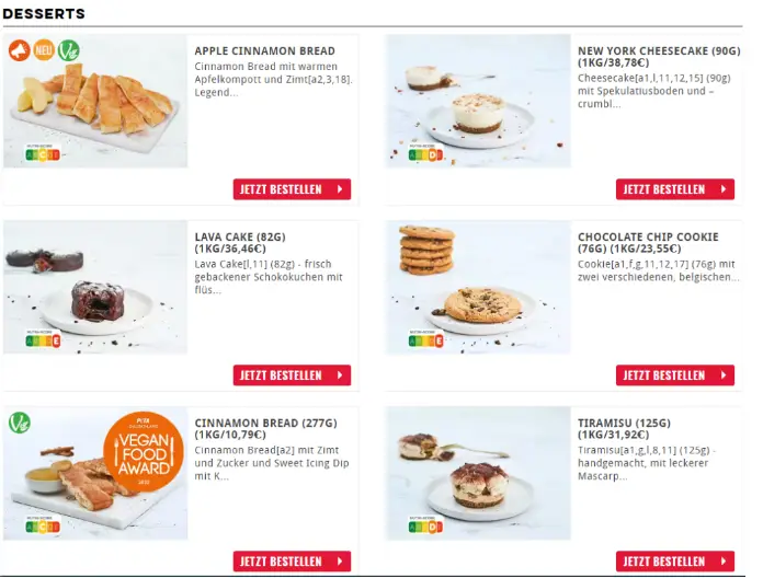 DOMINO’S DESSERTS