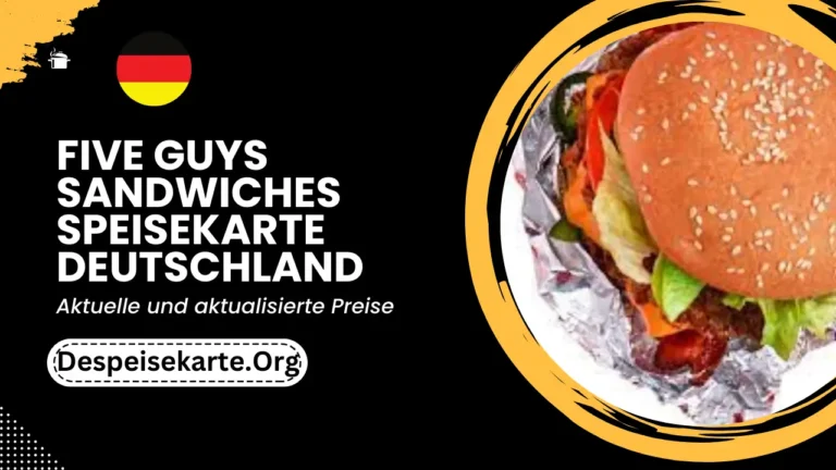 Five Guys Sandwiches Menü Deutschland Aktualisierte Preise 2024