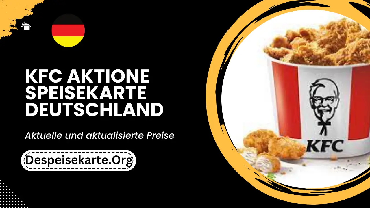 KFC Aktione Speisekarte