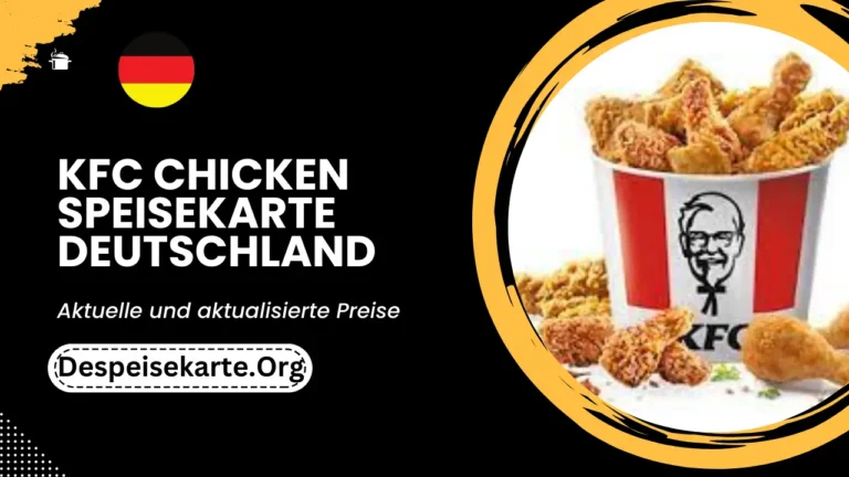 KFC Chicken Menu Deutschland Aktualisierte Preise 2024