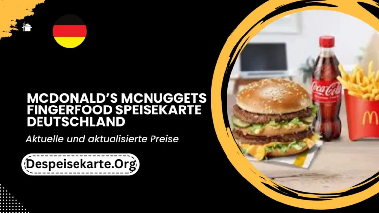 McDonald’s Mcnuggets® & Fingerfood-Menü Deutschland Aktualisierte Preise 2024