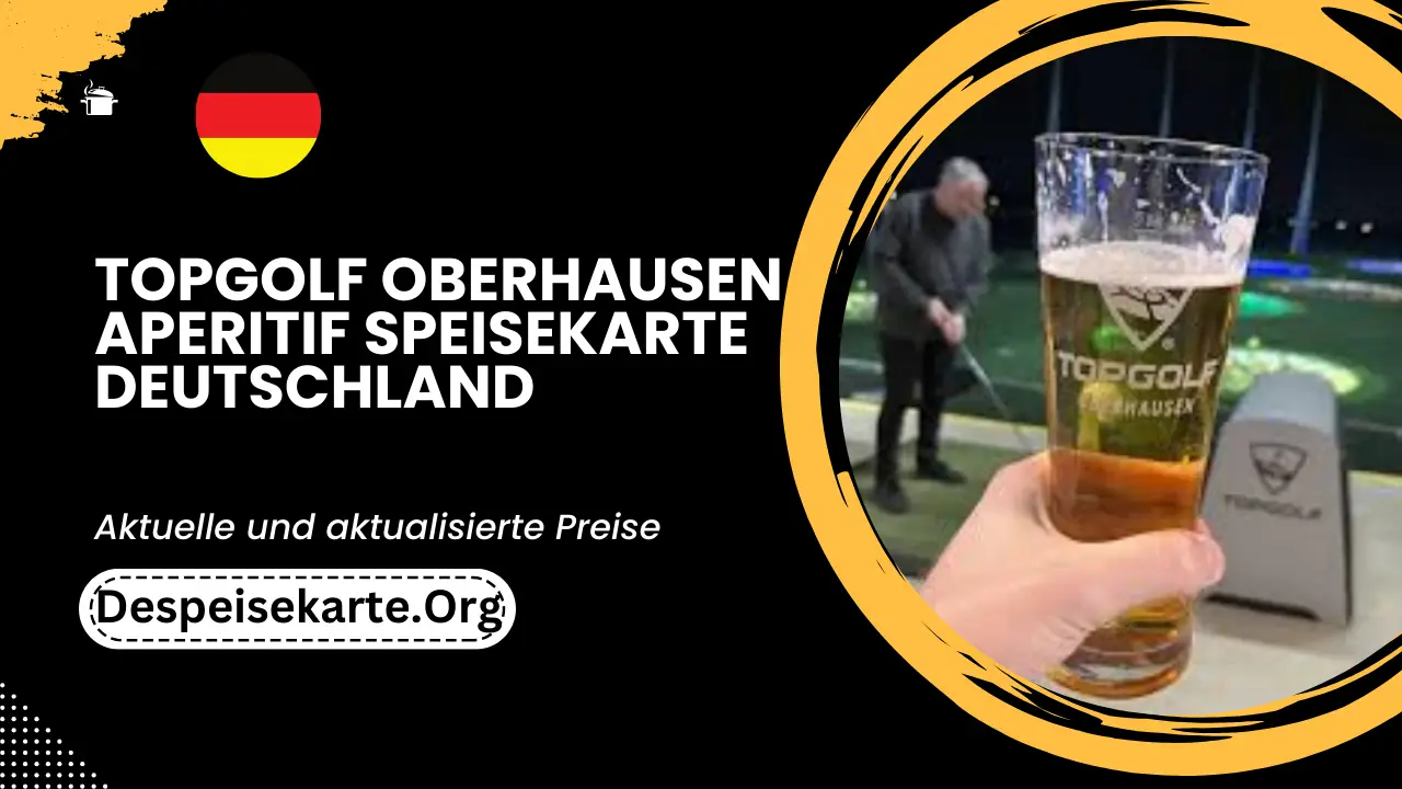 Topgolf Oberhausen Aperitif Speisekarte