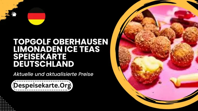 Topgolf Oberhausen Limonaden & Ice Teas Menü Deutschland Aktualisierte Preise 2024