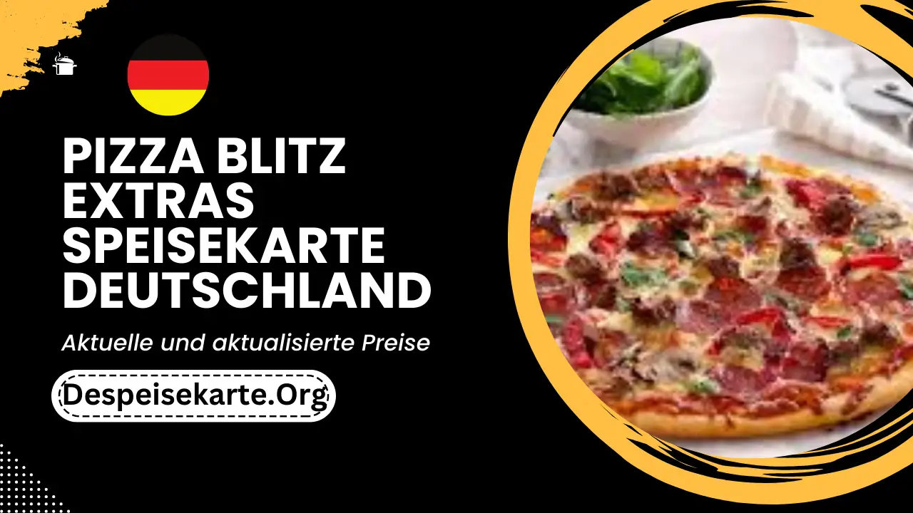 Pizza Blitz Extras Speisekarte