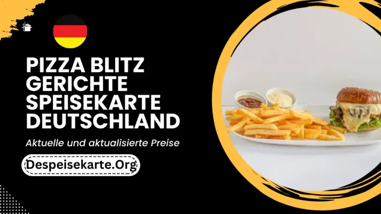 Pizza Blitz Gerichte Speisekarte Deutschland Aktualisierte Preise 2024