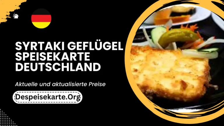 Syrtaki Geflügel Speisekarte Deutschland Aktualisierte Preise 2024