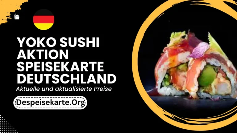 Yoko Sushi Aktion Speisekarte Deutschland Aktualisierte Preise 2024