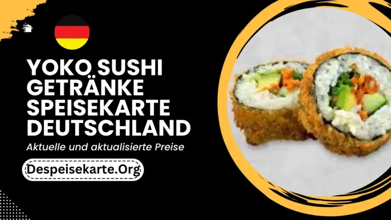 Yoko Sushi Getränke Speisekarte Deutschland Aktualisierte Preise 2024