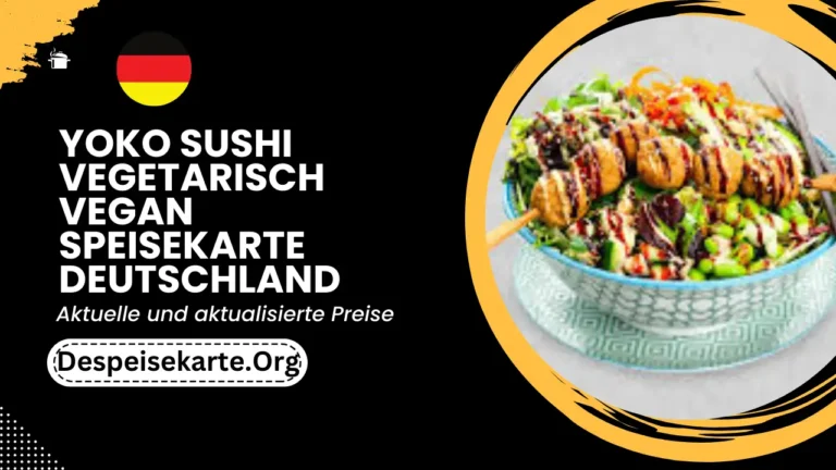 Yoko Sushi Vegetarisch vegan Speisekarte Deutschland Aktualisierte Preise 2024