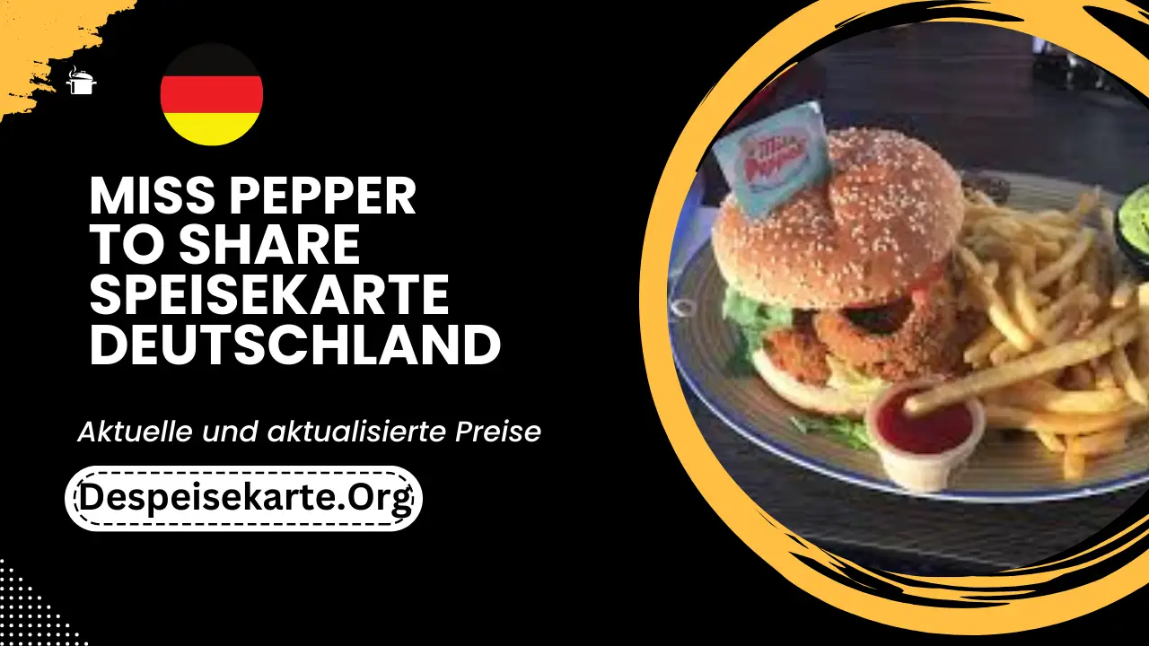 Miss Pepper To Share Speisekarte