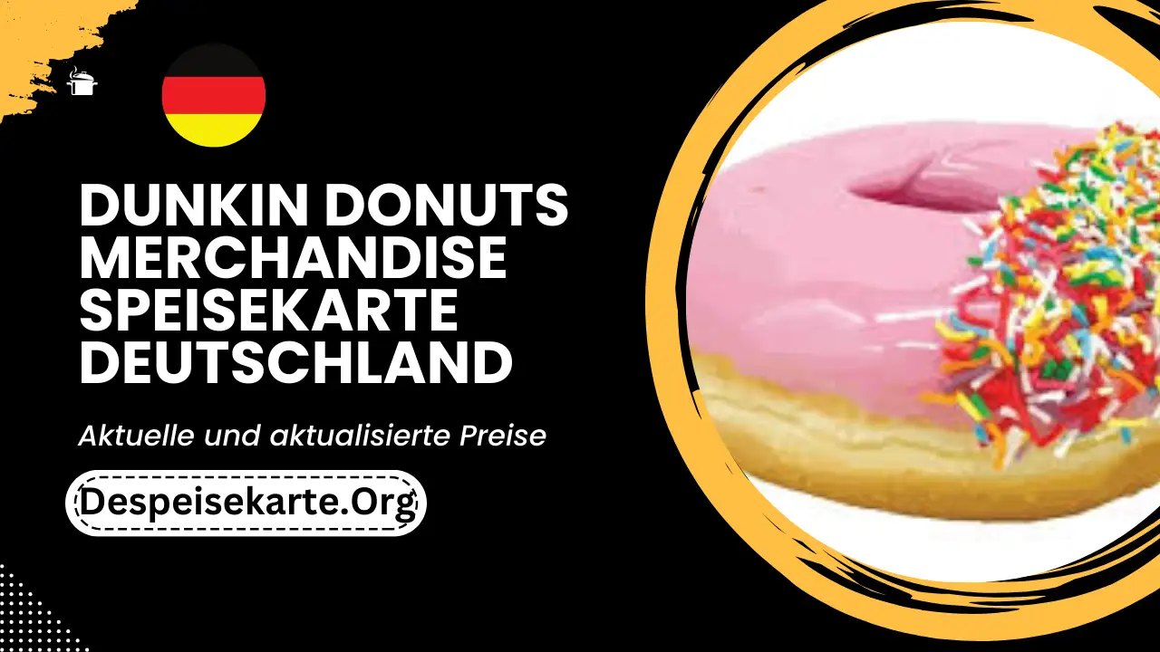 Dunkin Donuts Merchandise Speisekarte