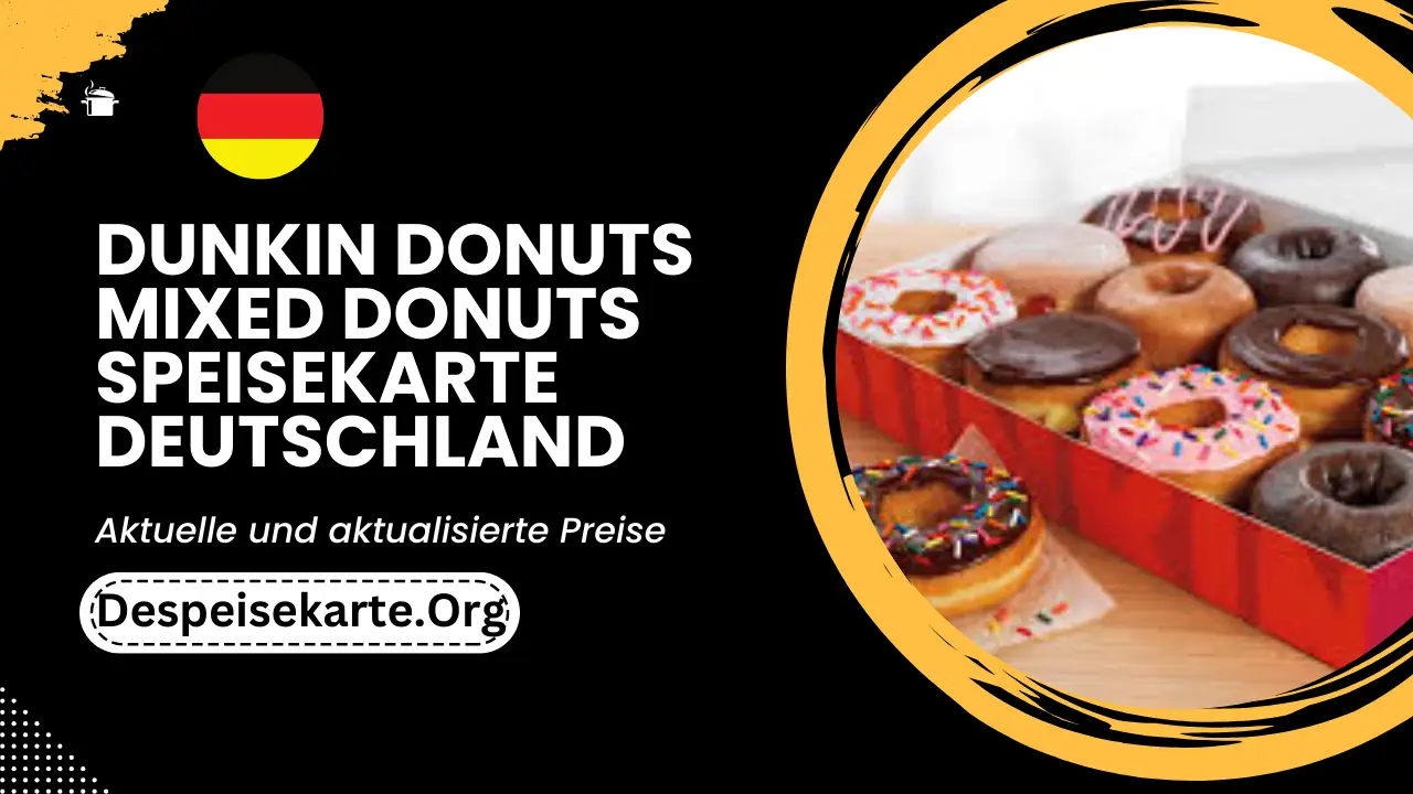 Dunkin Donuts Mixed Donuts Speisekarte