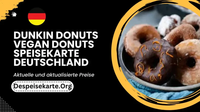 Dunkin Donuts Vegan Donuts Speisekarte Deutschland Aktualisierte Preise 2024