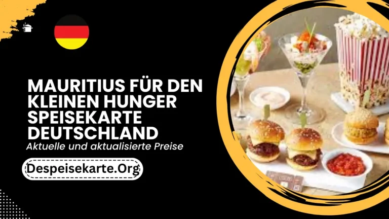 Mauritius Für Den Kleinen Hunger Speisekarte Deutschland Aktualisierte Preise 2024